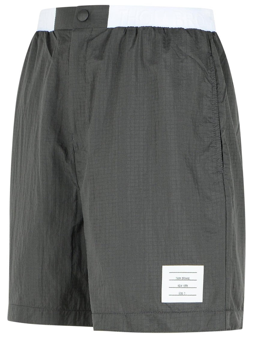 Thom Browne Grey Polyamide Bermuda Shorts