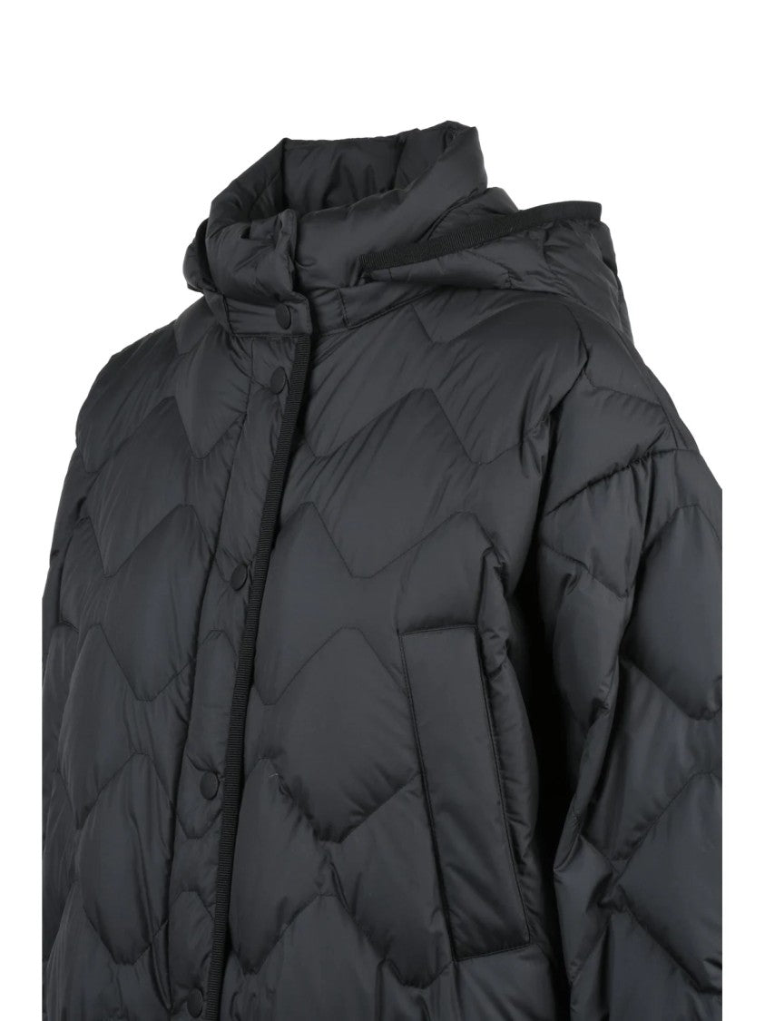 Woolrich Black Heritage Cape Quilted Polyester Down Jacket