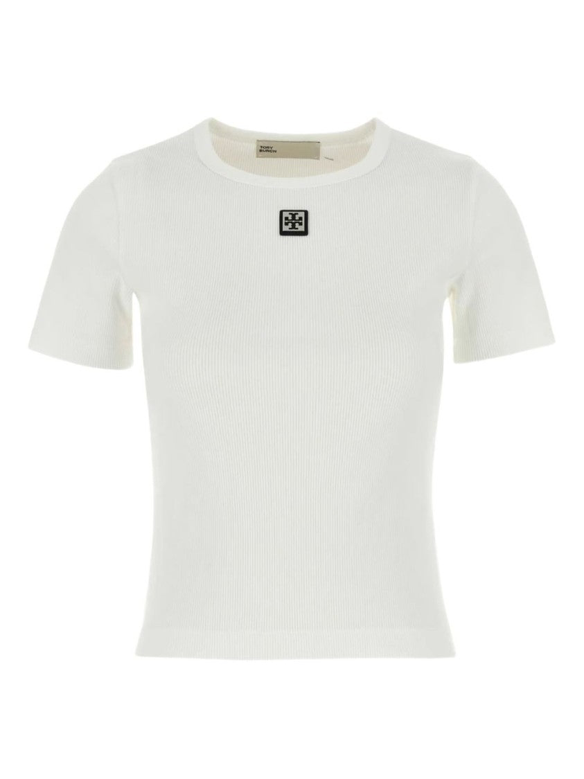 Tory Burch Fitted Ribbed T-Shirt
