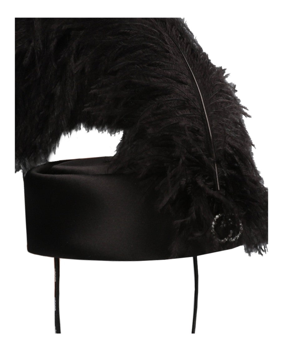 Gucci Feather-Embellished Pillbox Hat