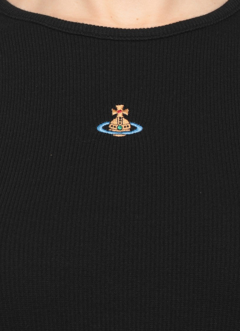 Vivienne Westwood White 90S Orb Cotton Tank Top