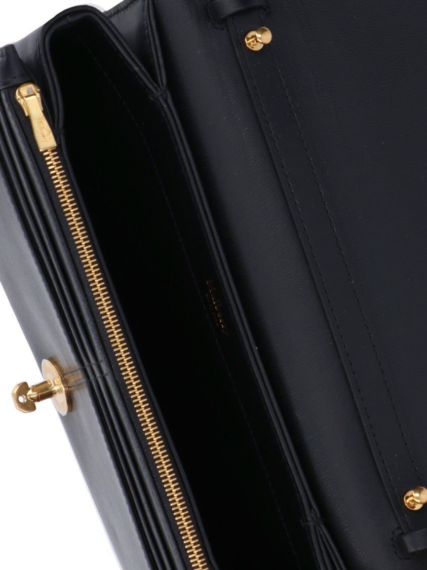 Mulberry Wallet With Strap "Lana" – Black
