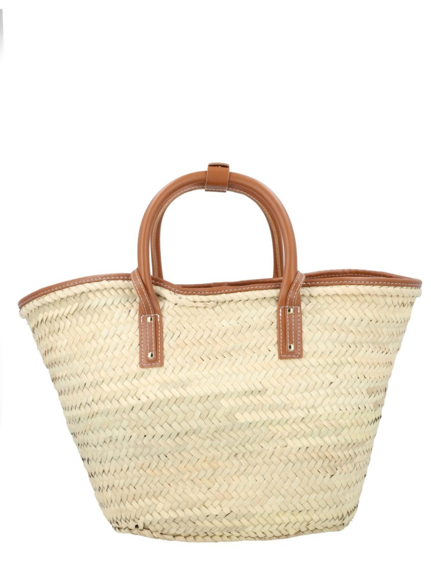 Jacquemus Soli Woven Raffia Tote Bag