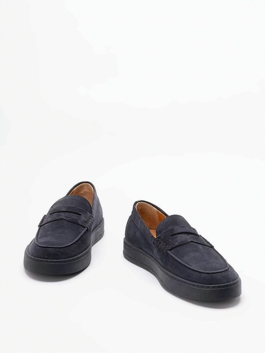 Tod's Penny Loafers In Soft Suede Calf Leather
