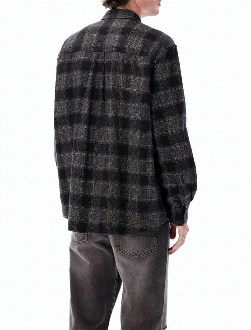 Our Legacy Relaxed Fit Checkered Long-Sleeve Shirt