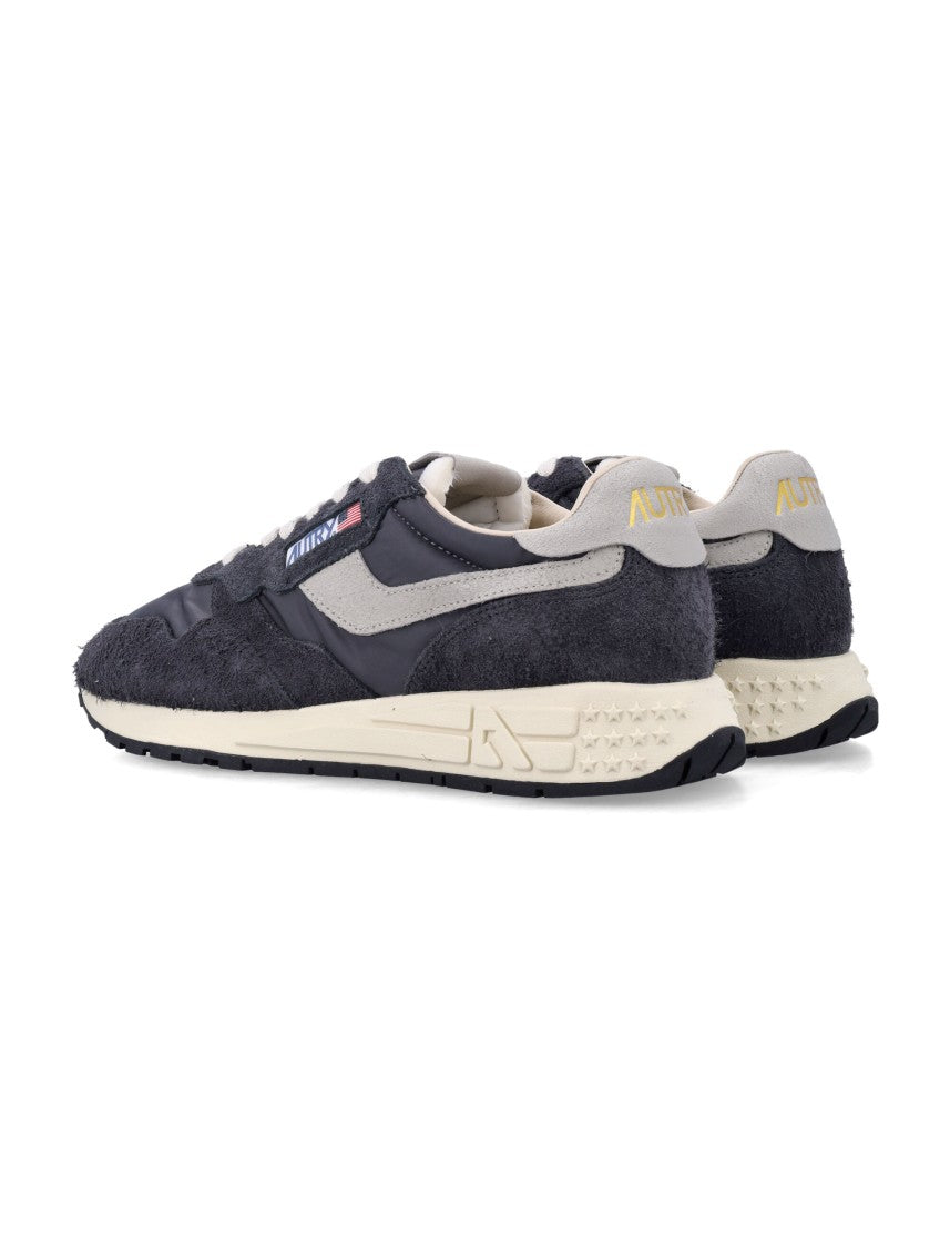 Autry Reelwind Retro Suede Nylon Running Sneakers