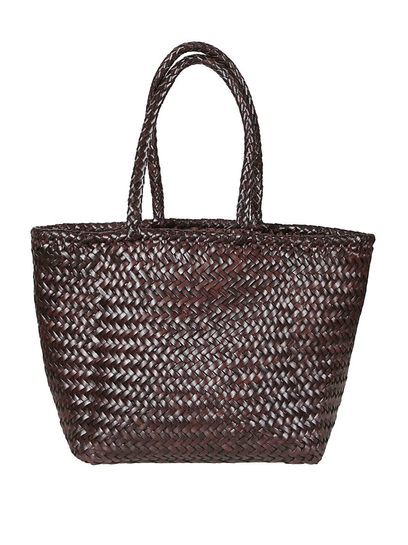 Dragon Diffusion Handwoven Basket-Style Buffalo Calf Leather Bag