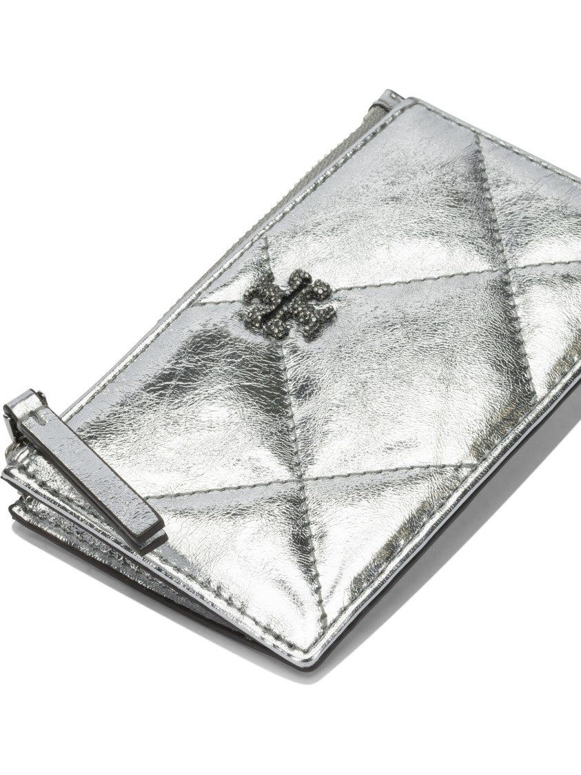 Tory Burch Quilted Metallic Leather Wallet