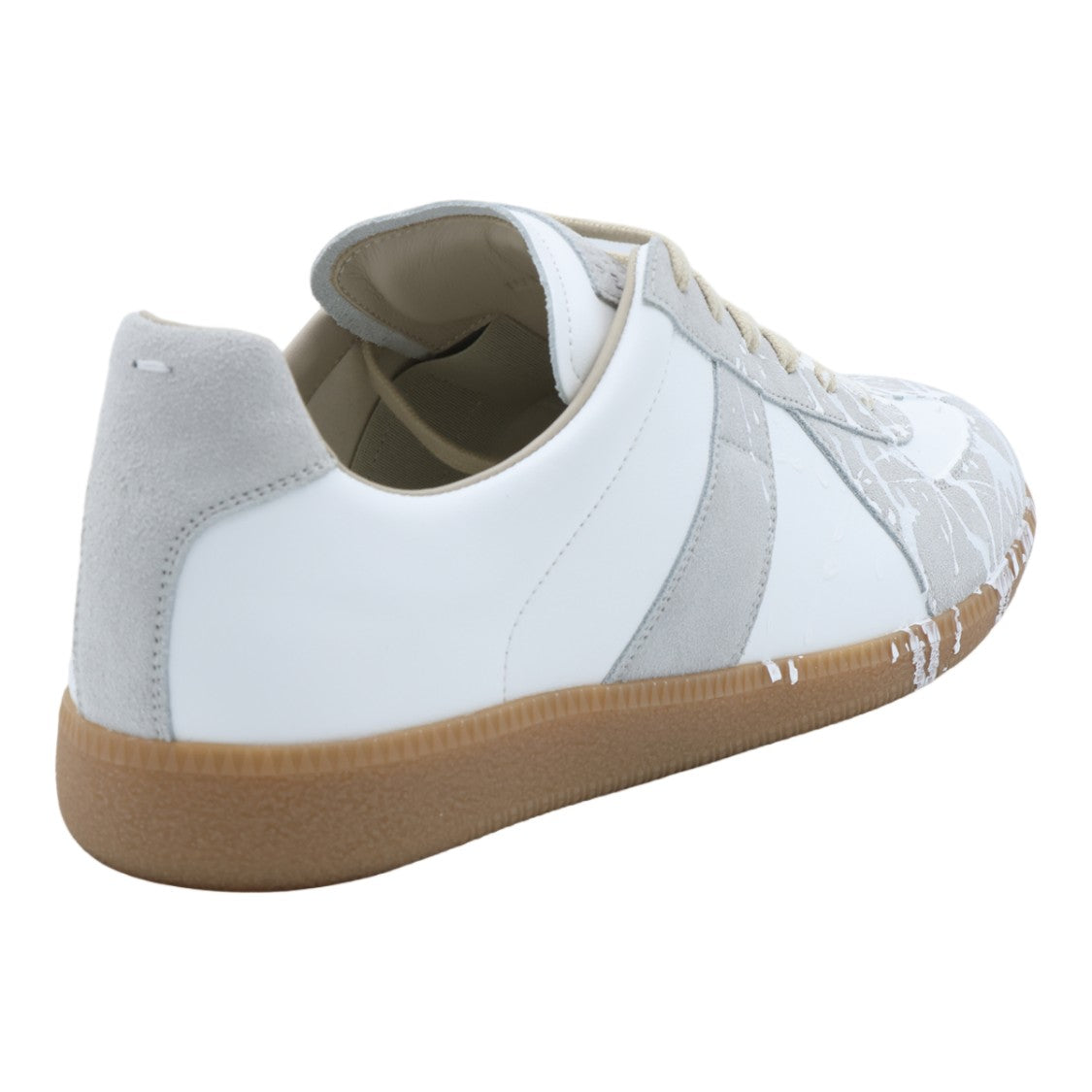 Maison Margiela Low-Top Sneakers With Artistic White Paint Splatter