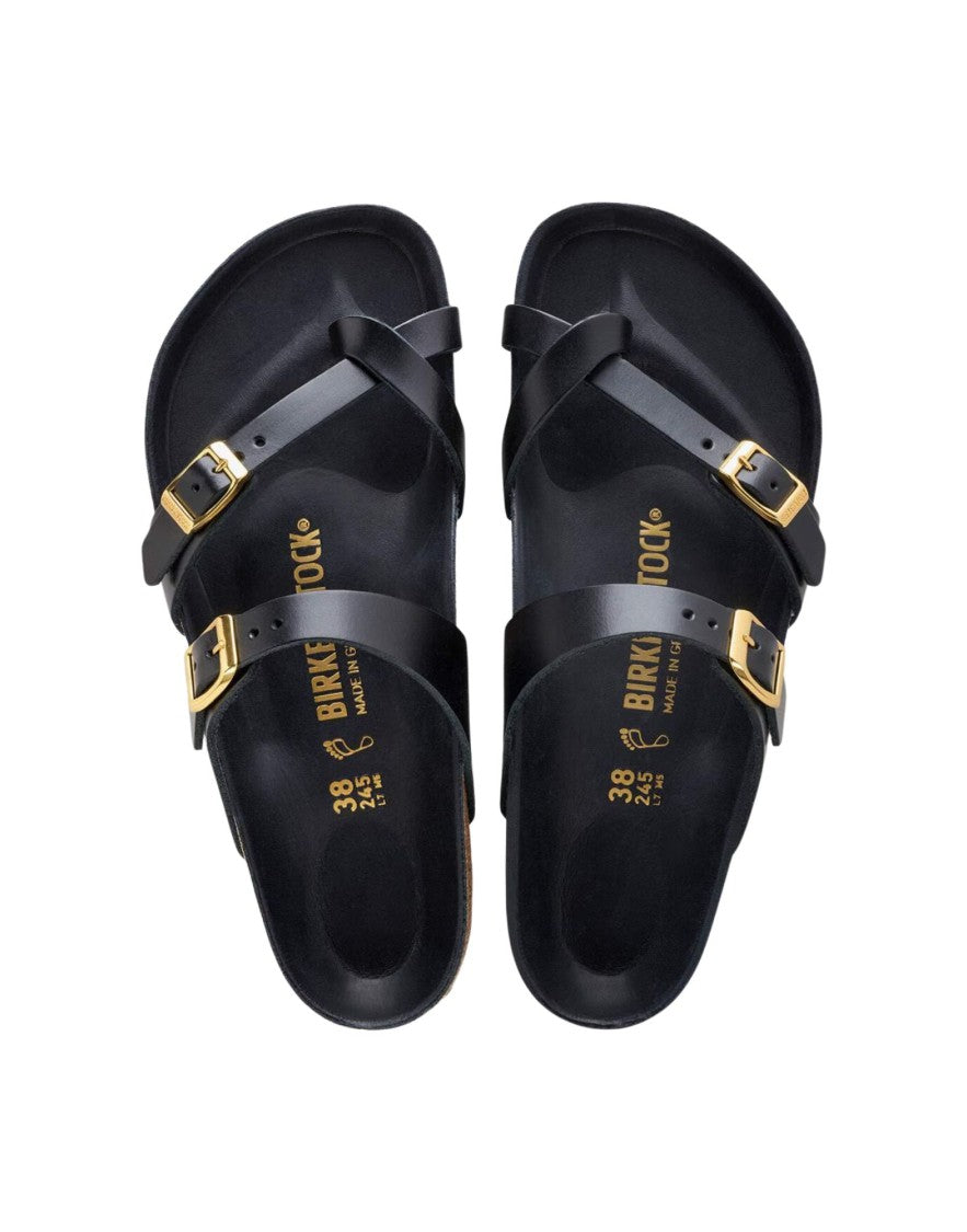 Birkenstock Mayari Women’S Black Leather Sandals