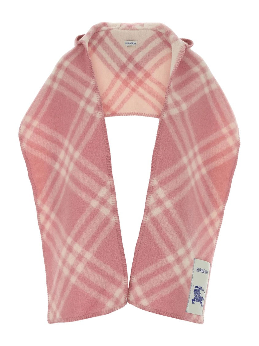 Burberry Checked Hooded Scarf