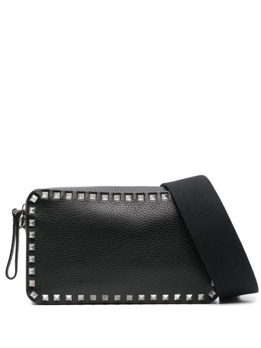 Valentino Garavani Rectangular Black Leather Bag