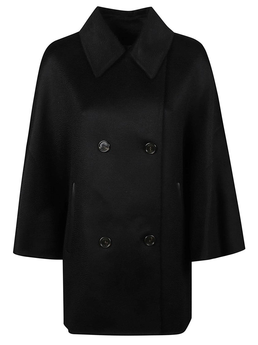 Max Mara Mxaospite Double-Breasted Cashmere Cape