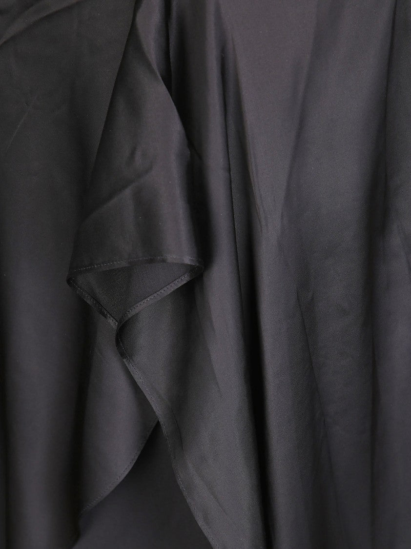 Acne Studios Satin Skirt With Ruches