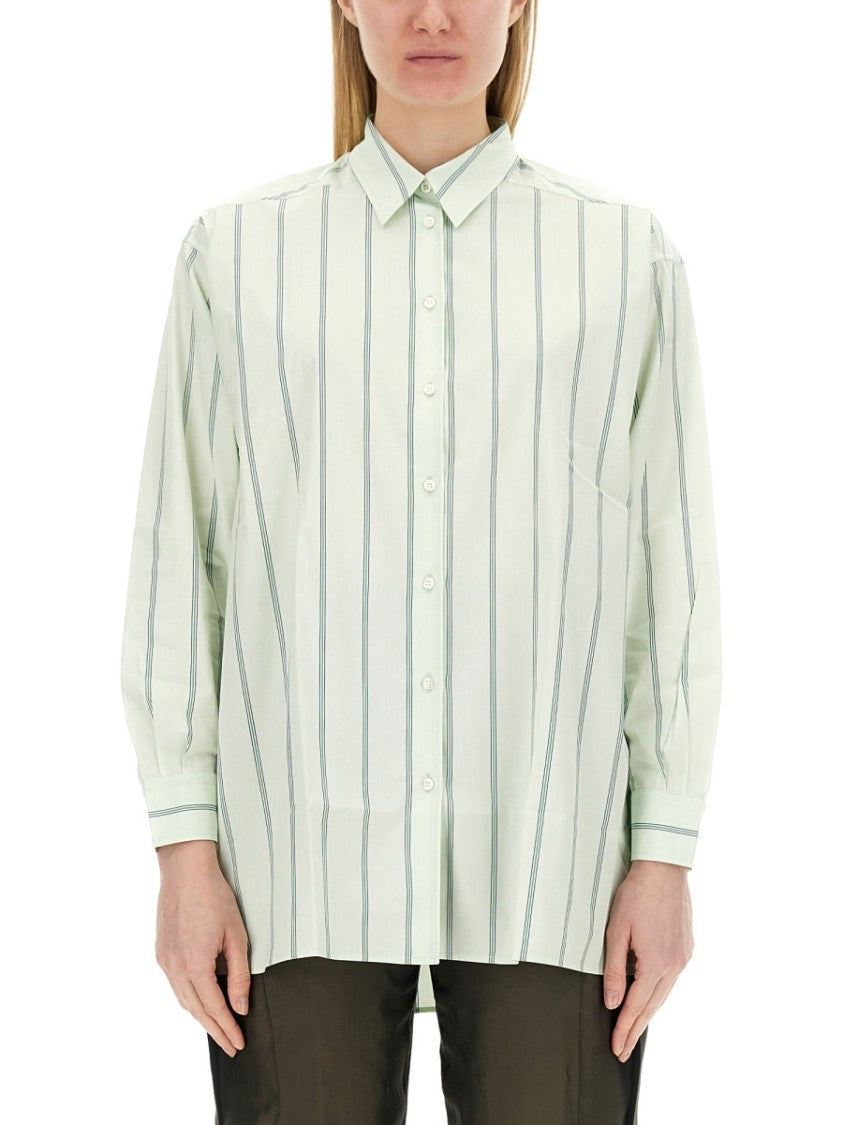 Aspesi Vertical Striped Cotton Shirt