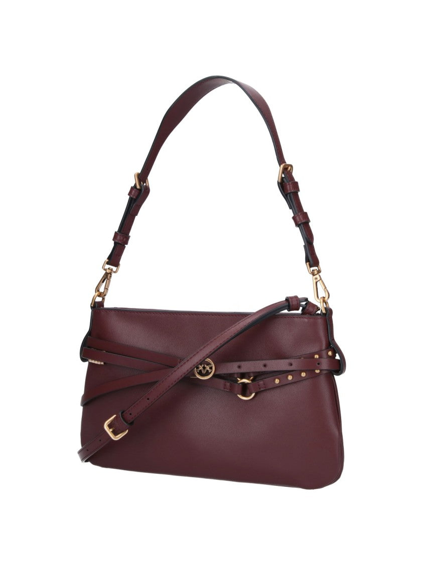 Pinko Burgundy Medium Belt Shoulder Bag