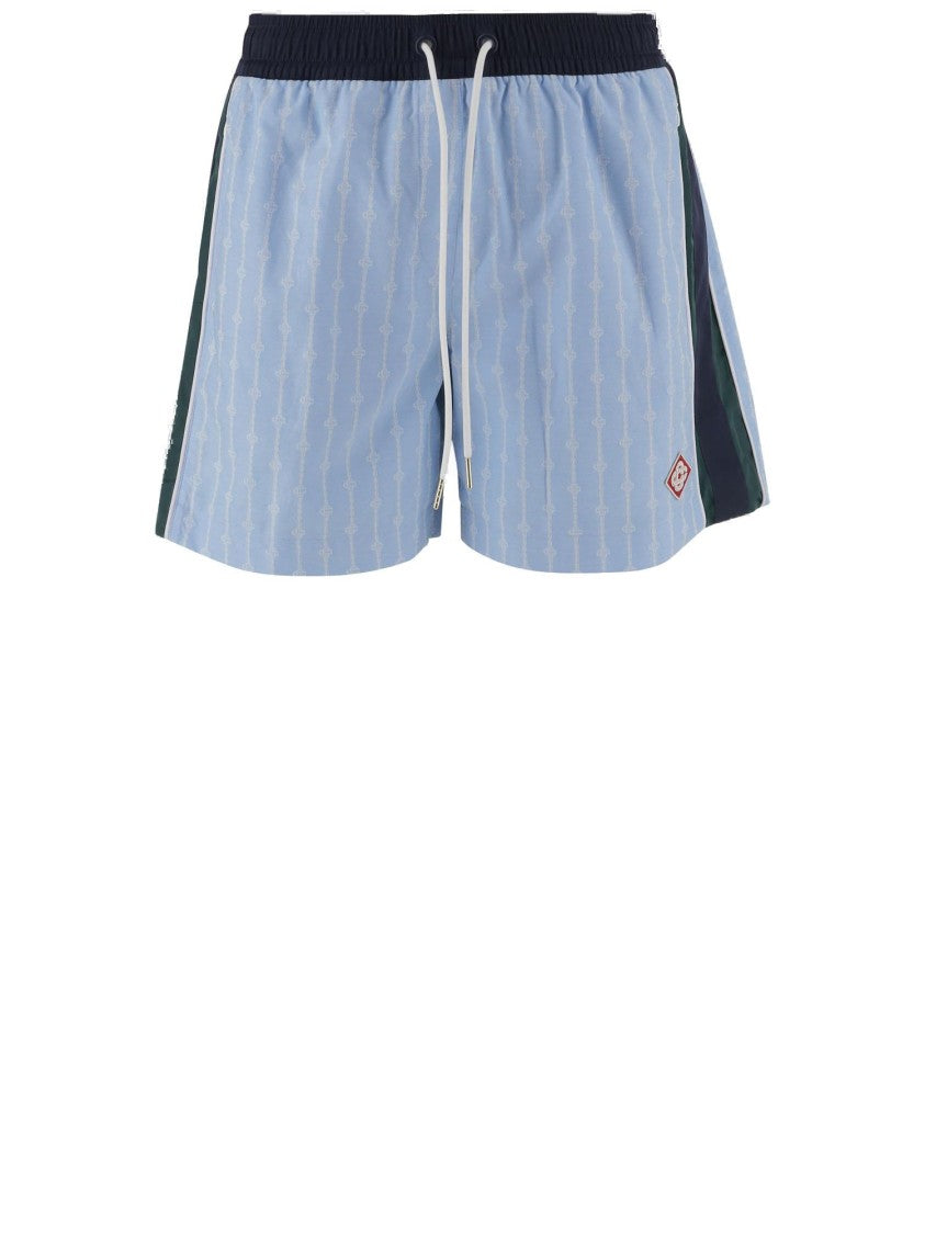 Casablanca Graphic Print Cotton Short Pants