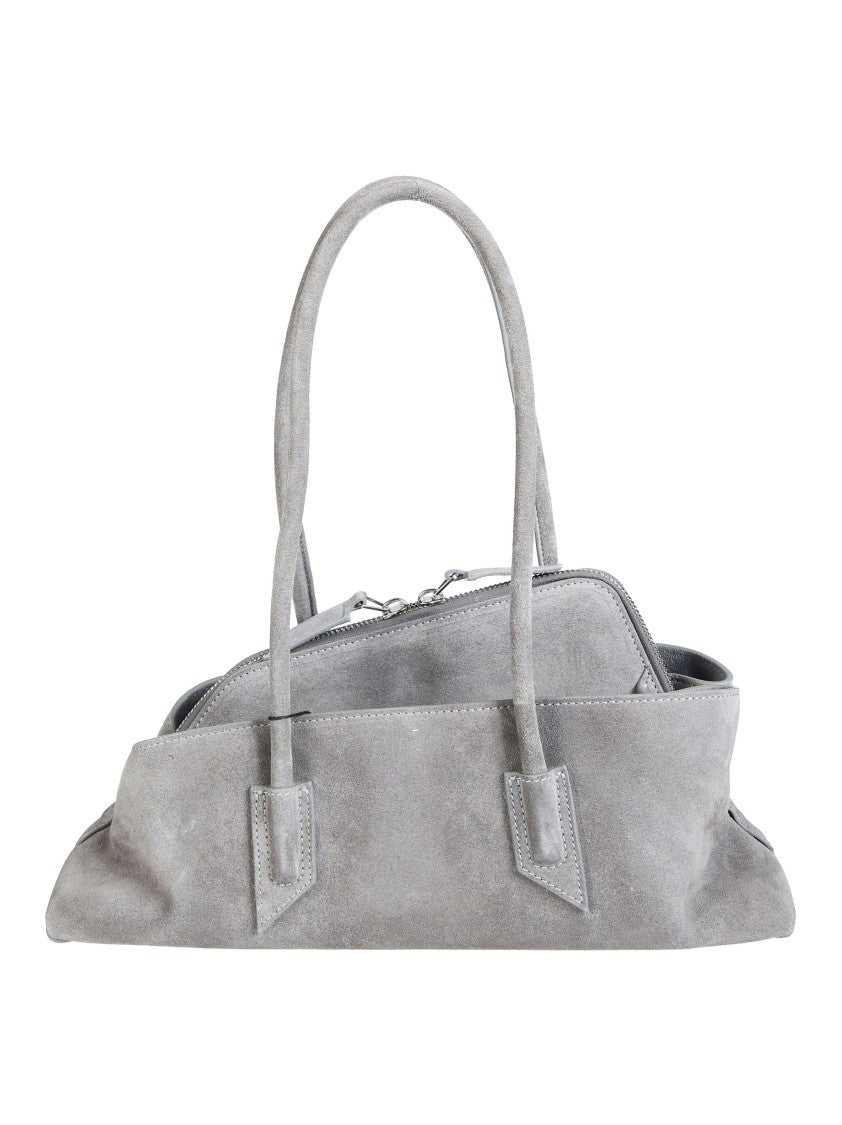 The Attico La Passeggiata Small Suede Shoulder Bag