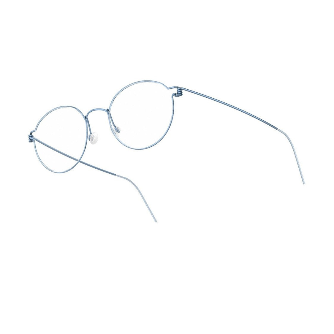 Lindberg Blue Air Rim Lucas Titanium Round Eyeglasses