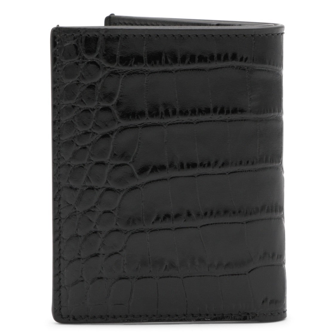 Tom Ford Bifold Wallet With Textured Crocodile Pattern