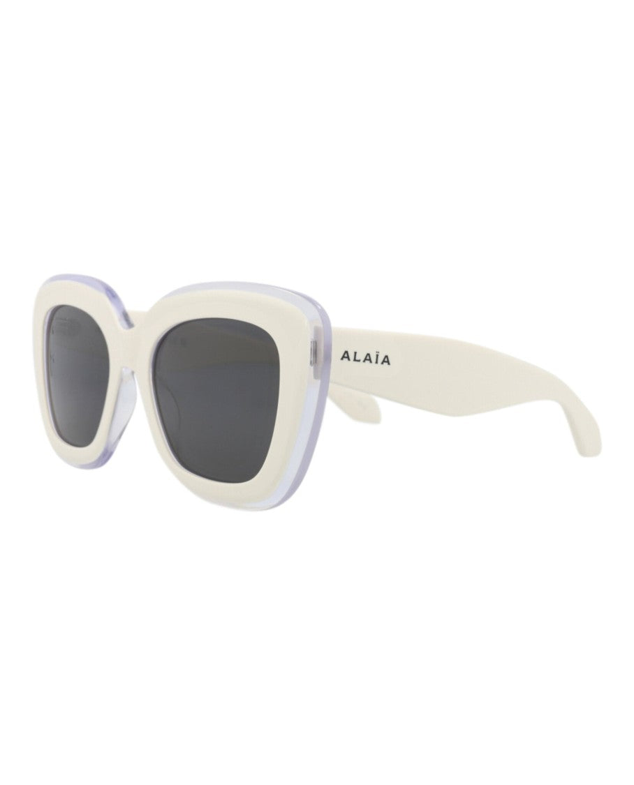 Alaïa Square-Frame Sunglasses With Layered Recycled Acetate Design