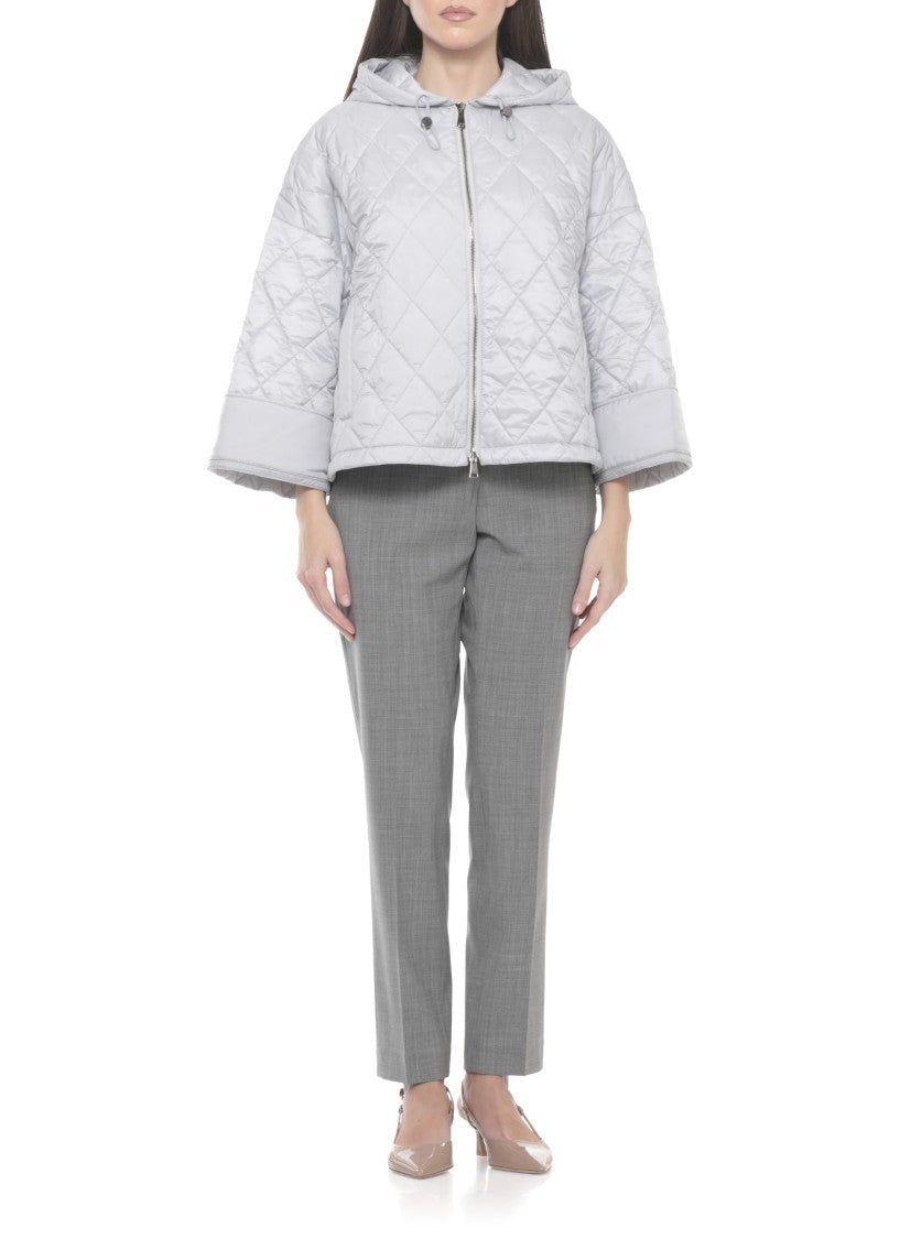 Fabiana Filippi Grey Lightpoint Detail Quilted Jacket