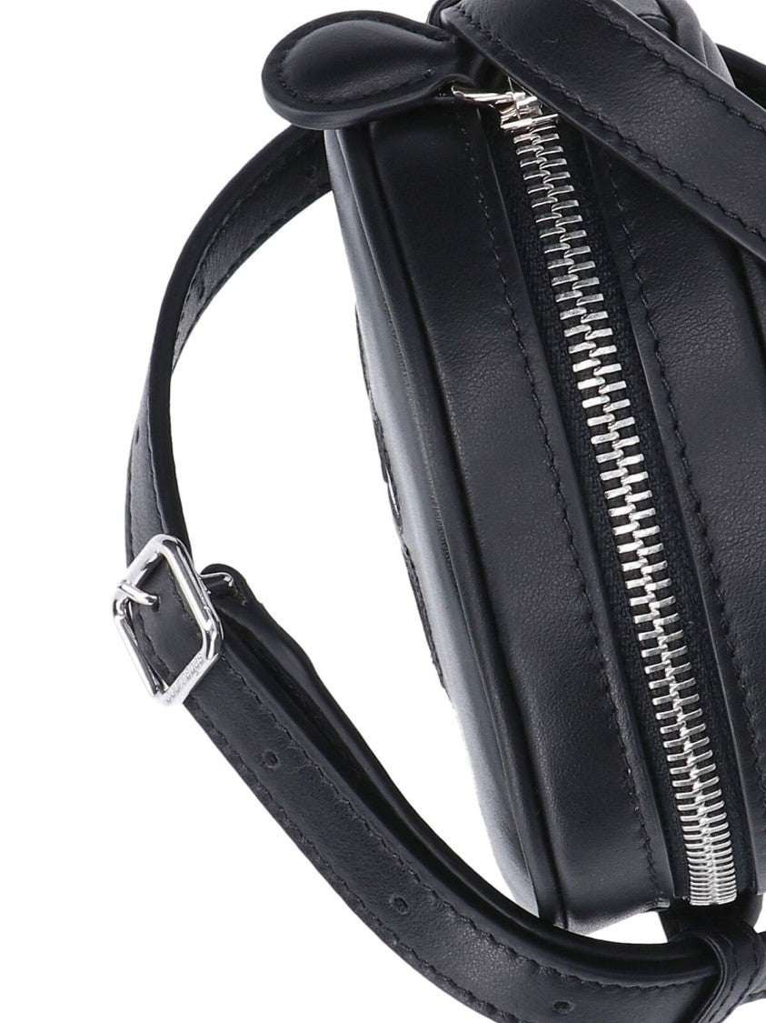 Courrèges "Reedition Circle" Mini Bag – Black