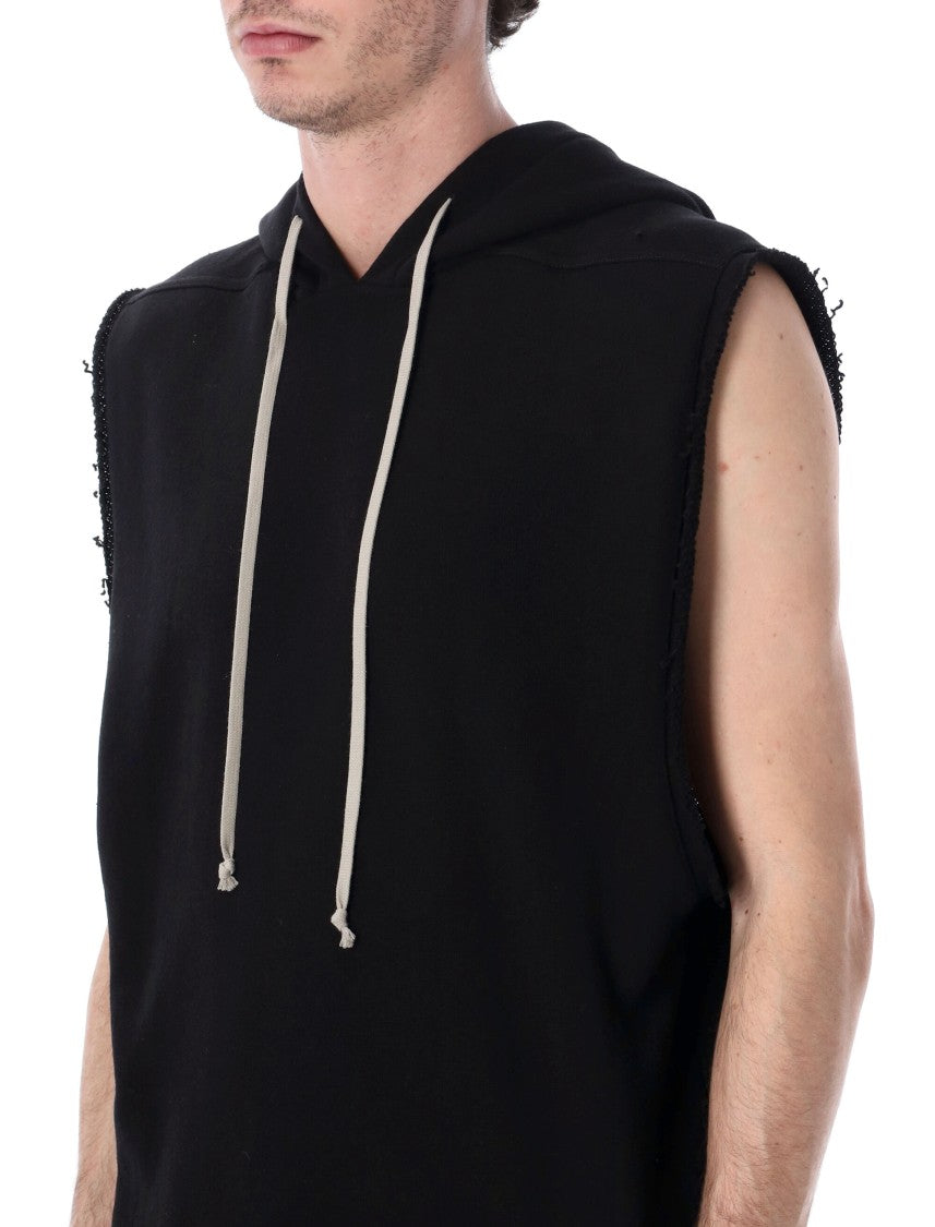 Rick Owens Sleeveless Black Hoodie