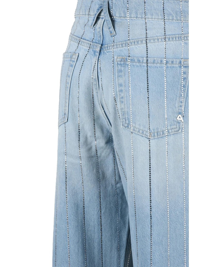 Cycle Cycle Mila Light Blue Jeans With Rhinestone Embellishments
