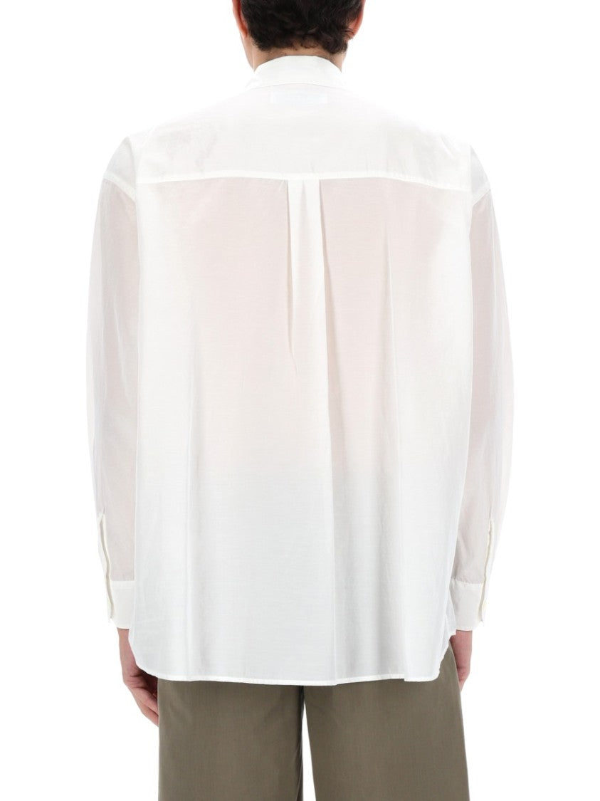 Our Legacy Borrowed Silk-Cotton Oversized Shirt