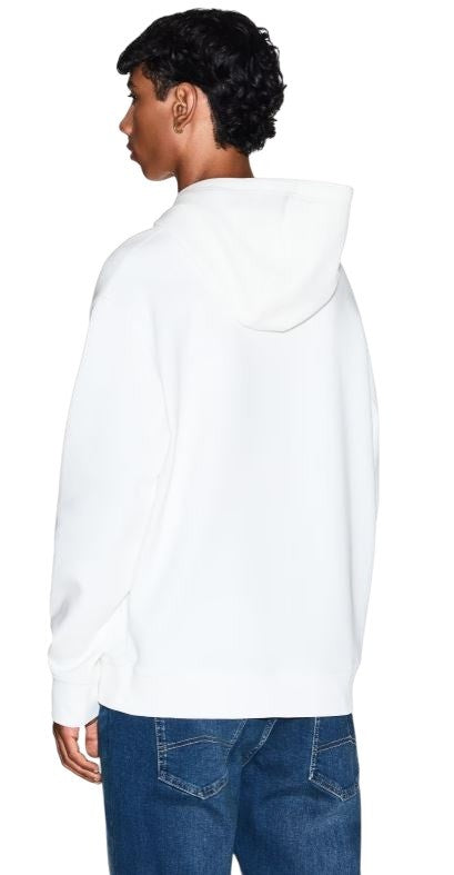 Armani Exchange Embroidered Logo Hoodie Elastic Trims