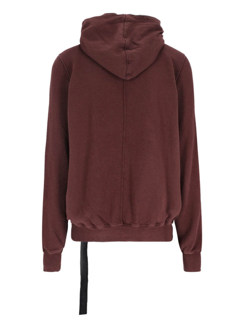 Drkshdw By Rick Owens Classic Knit Sweater In Rich Red Hue