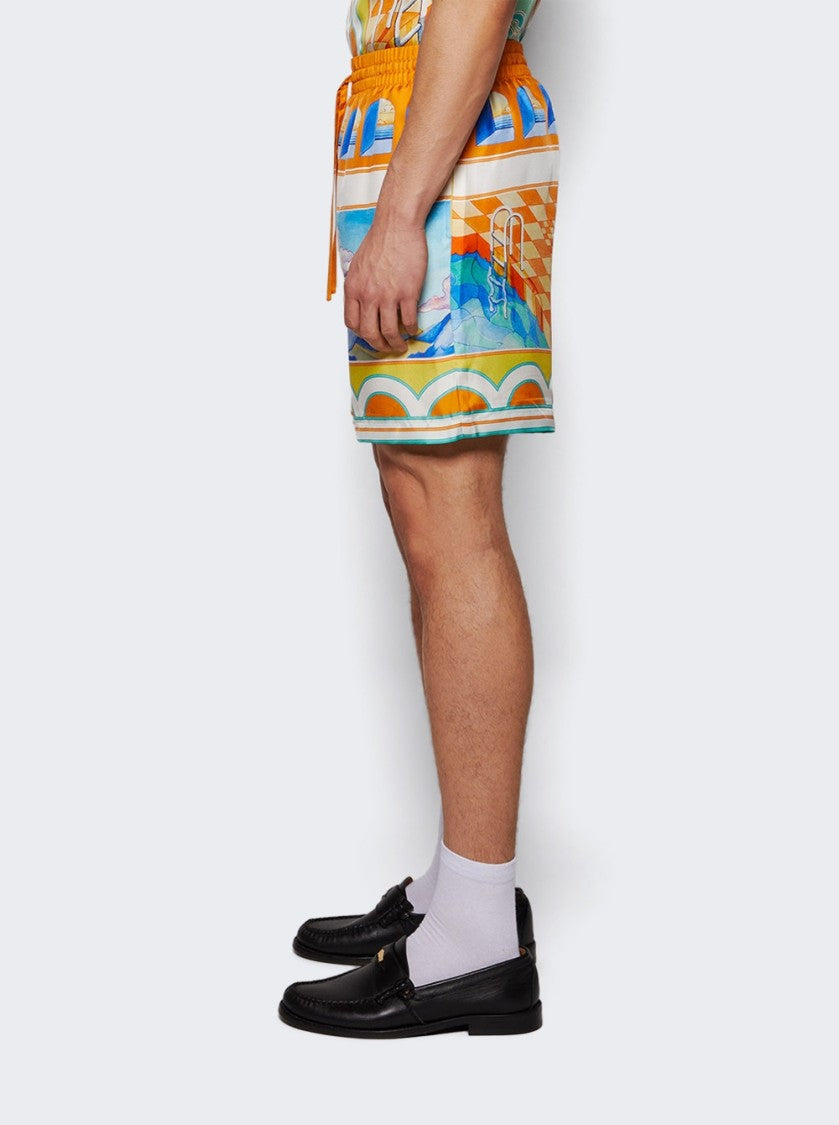 Casablanca Surreal Pool Shorts Multicolor