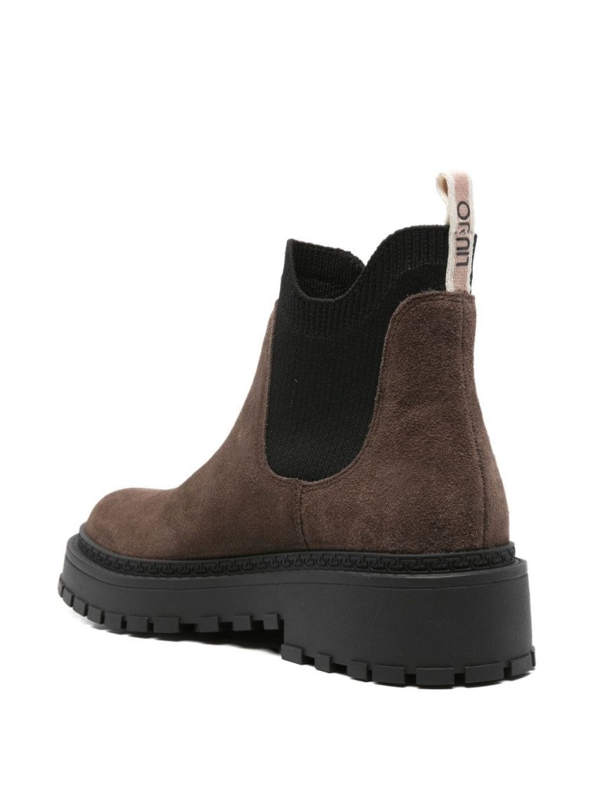 Liu Jo Brown Suede Ankle Boots