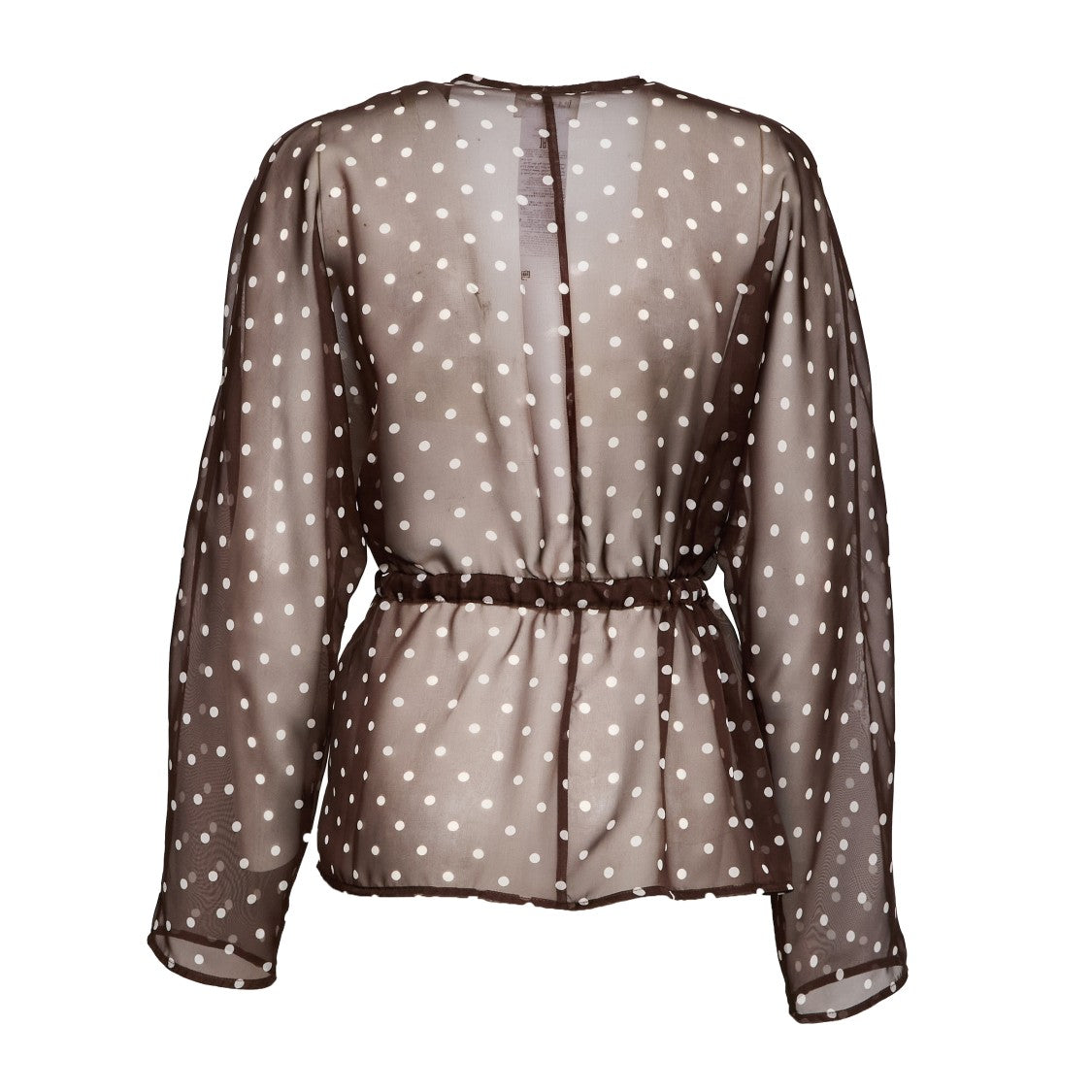 Parosh Pallina Polka Dot Chiffon Cardigan