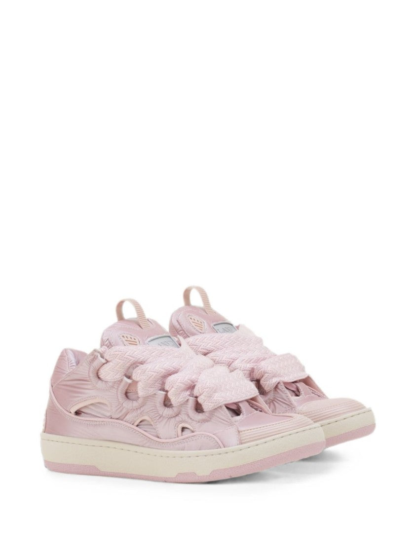 Lanvin Pink Oversized Lace Contemporary Sneakers