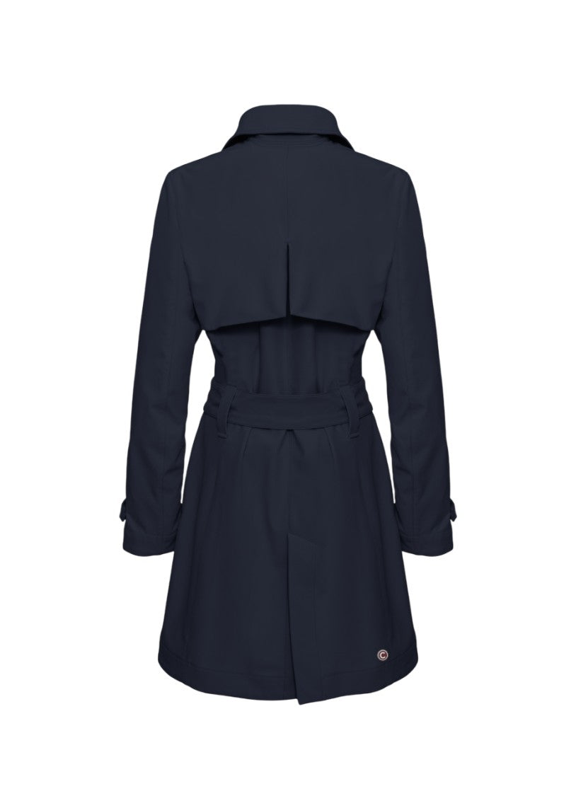 Colmar Originals Double-Breasted Softshell Trench Coat With Waist Belt