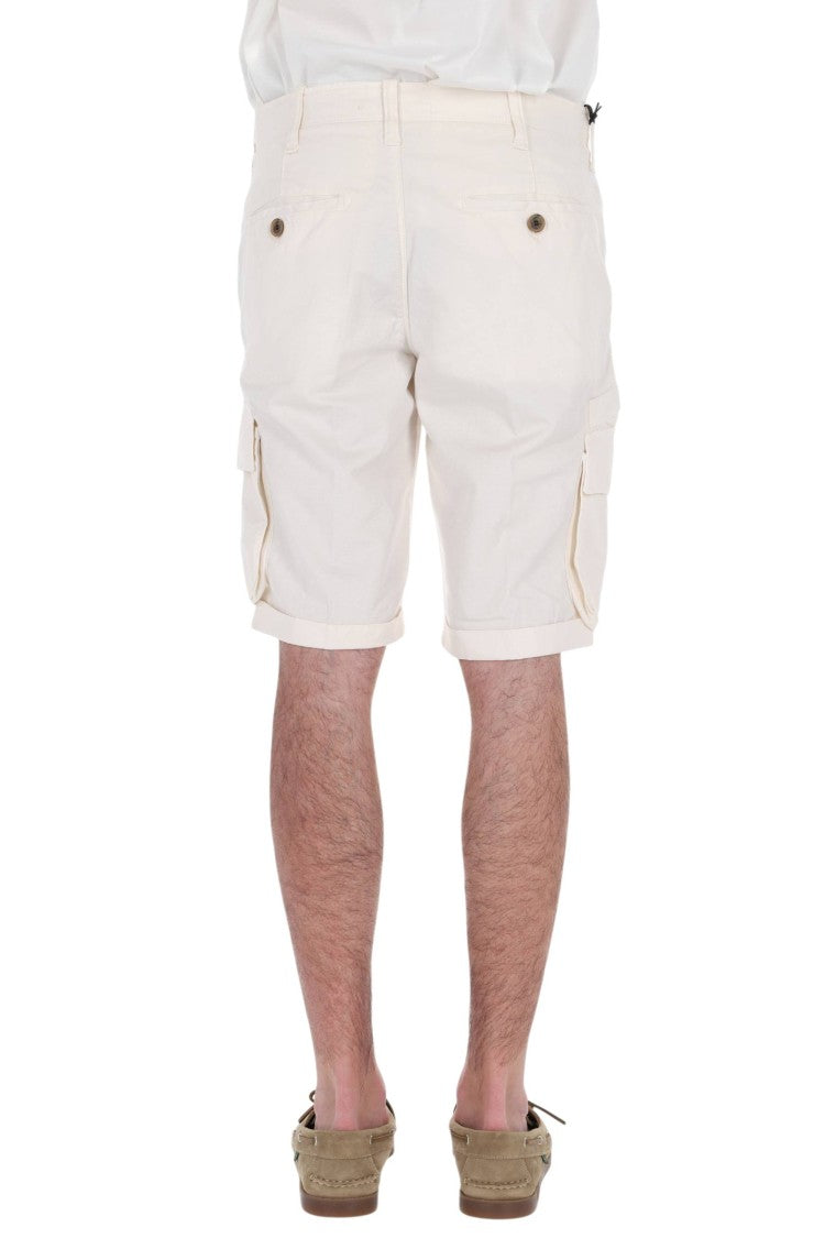 Myths Zeus Cargo Cotton-Linen Denim Shorts