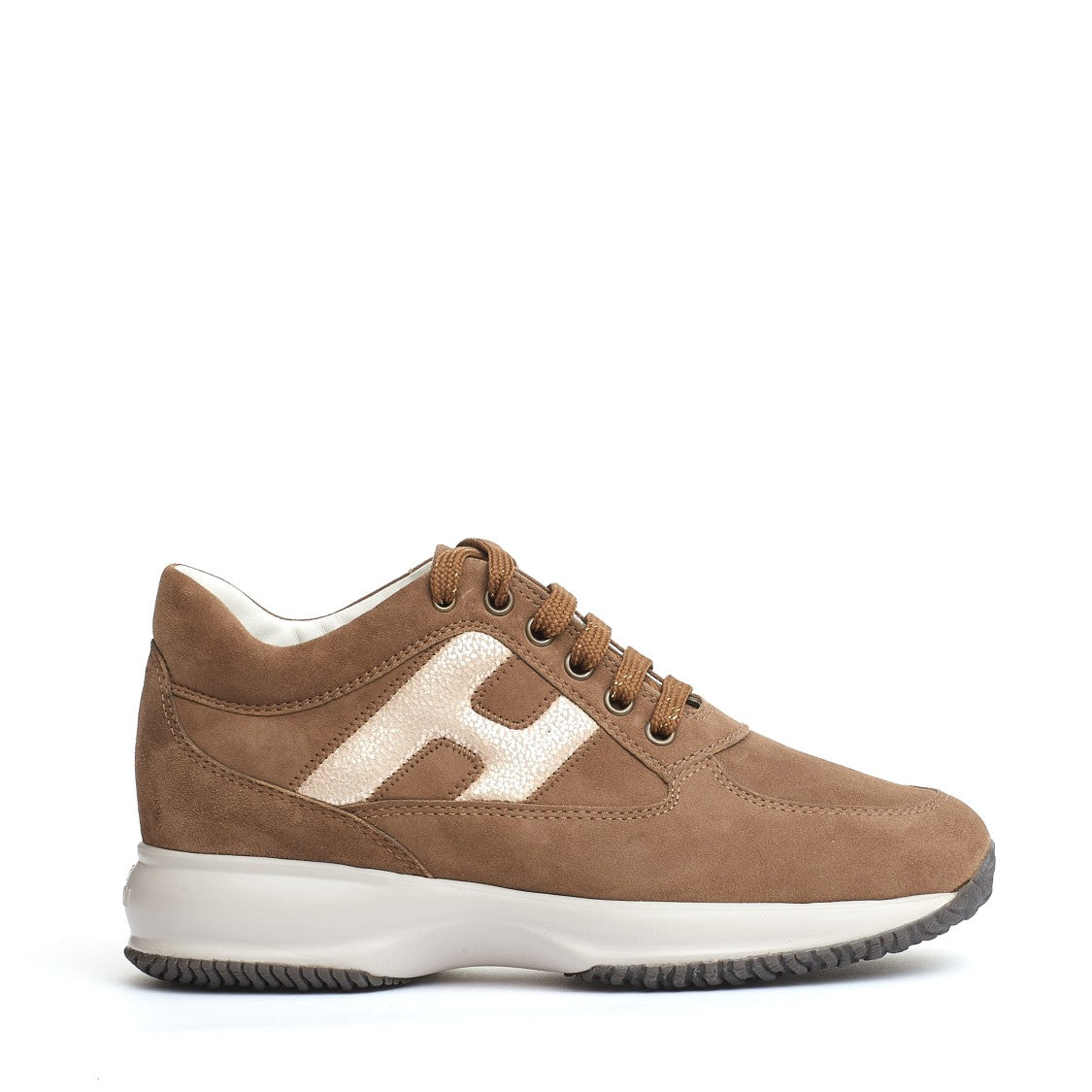 Hogan Interactive Suede Beaver Sneakers