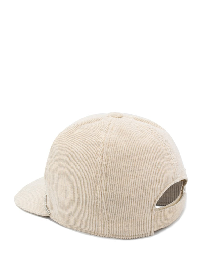 Le Tricot Perugia Ribbed Beige Cap