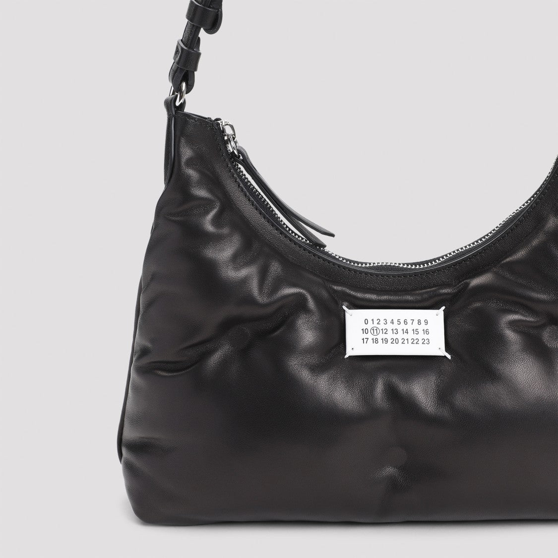 Maison Margiela Lamb Leather Shoulder Bag With Sleek Dimensions And Functional Design
