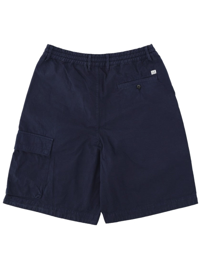 C.P. Company Dark Navy Boxy Multi-Pocket Cotton Shorts