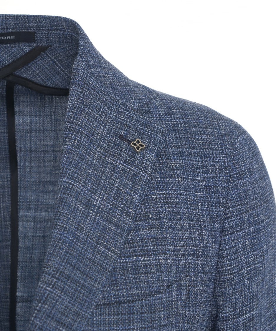 Tagliatore Single-Breasted Bouclé Blazer