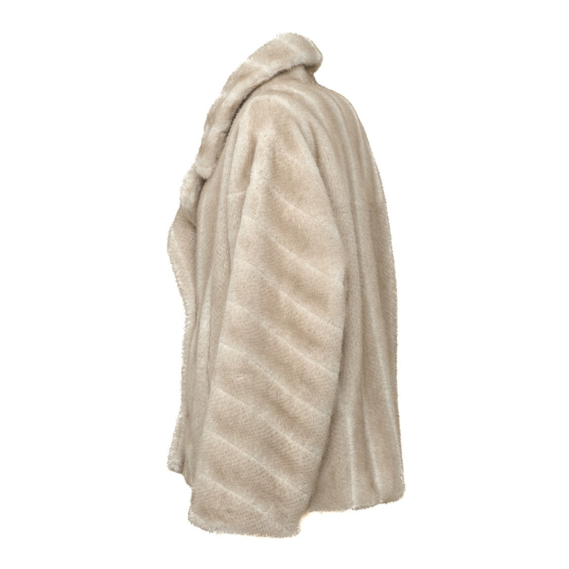 Sword Short Double-Breasted Fake Fur Jacket