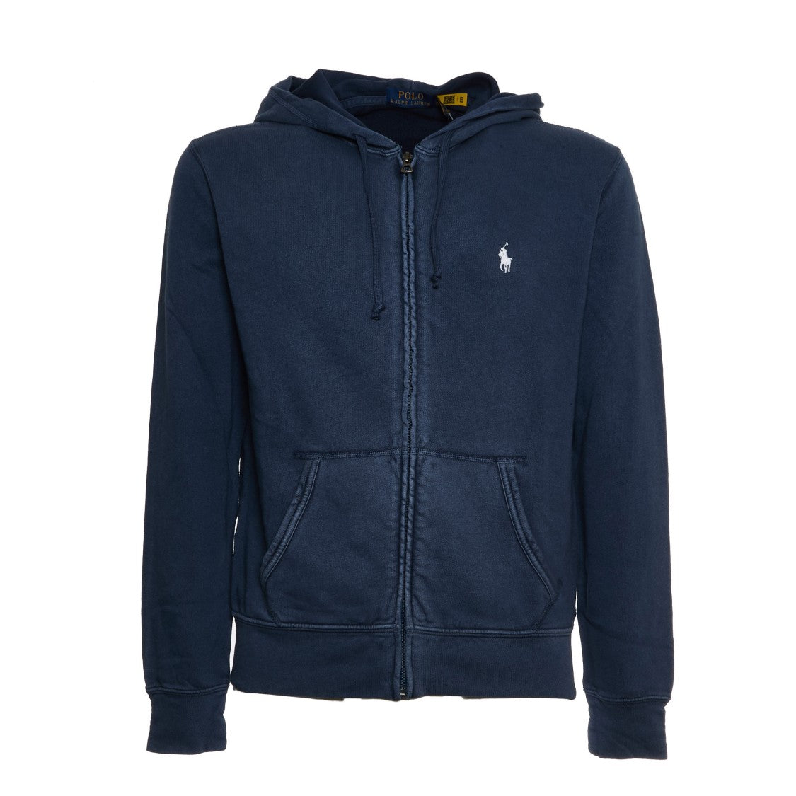 Polo Ralph Lauren Newport Navy Hooded Sweatshirt With Zip Closure