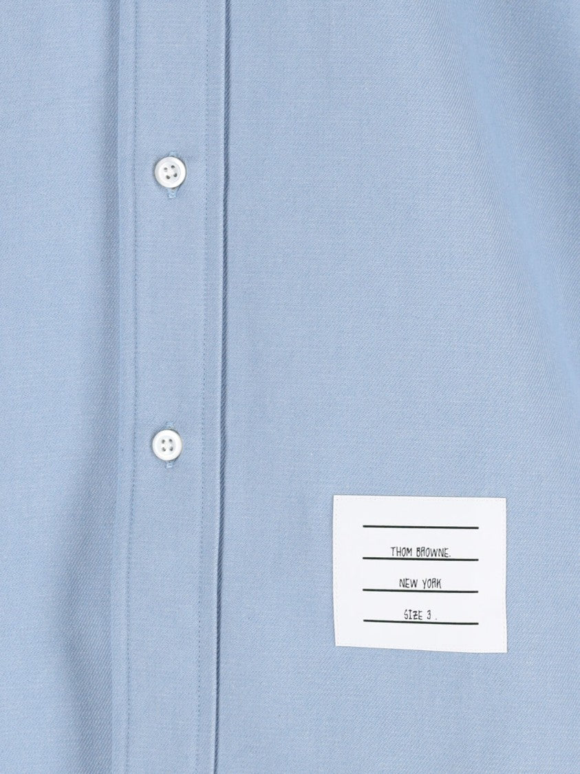 Thom Browne Denim Shirt Logo – Light Blue