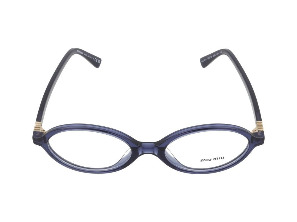 Miu Miu Blue 01Xv Vista Acetate Oval Glasses