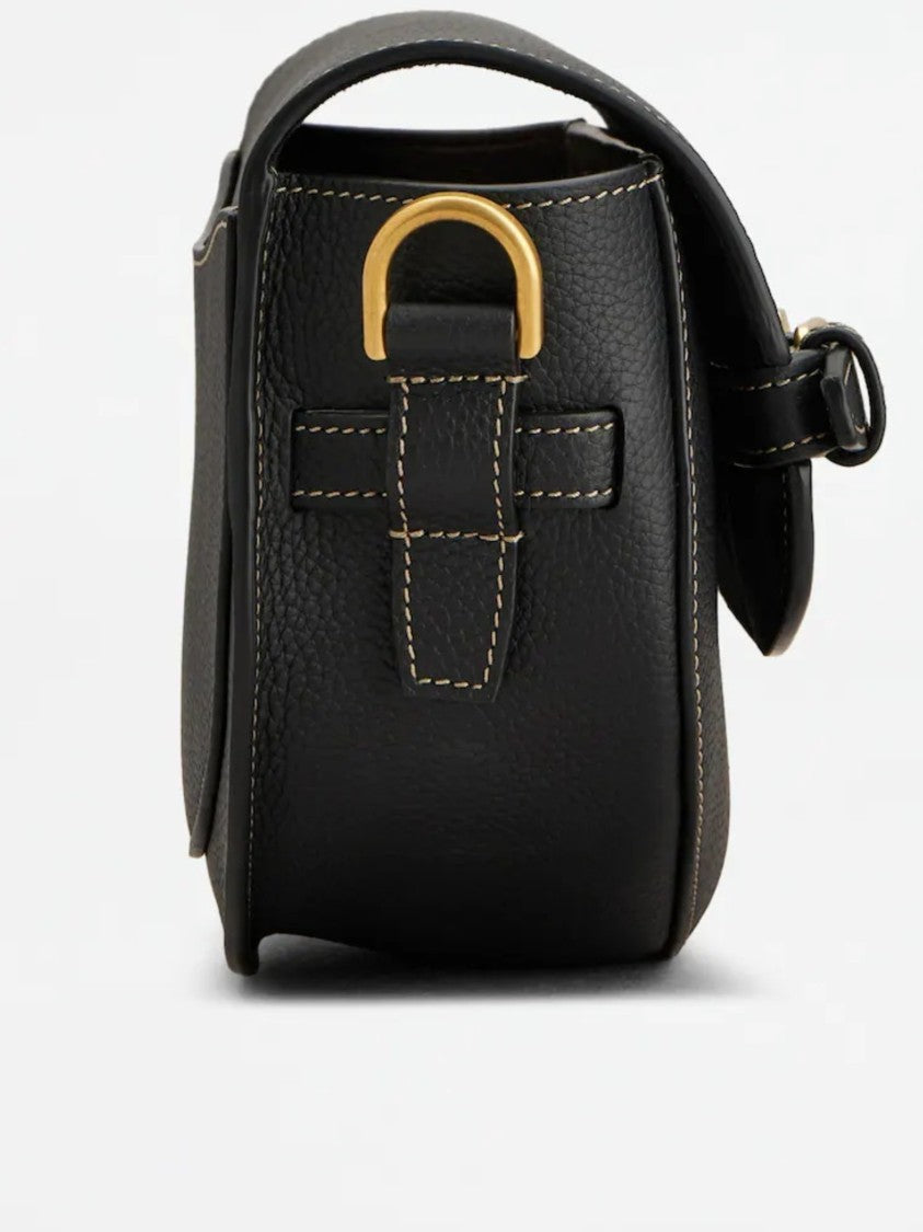 Tod's Semi-Circular Crossbody Bag With Gold Hardware Accents