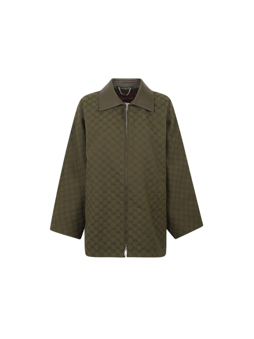 Gucci Padded Bomber Gg Canvas