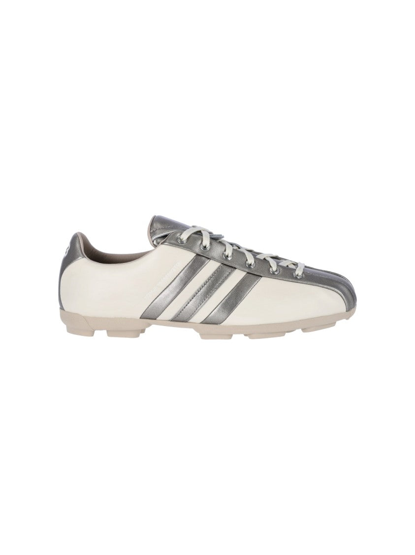 Y-3 White Field Leather Suede Sneakers